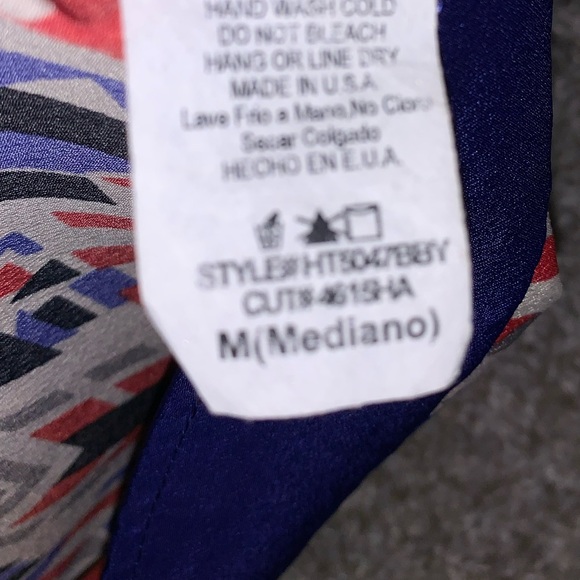 Miami Cream, Red, & Blue tank top size M - Picture 7 of 9